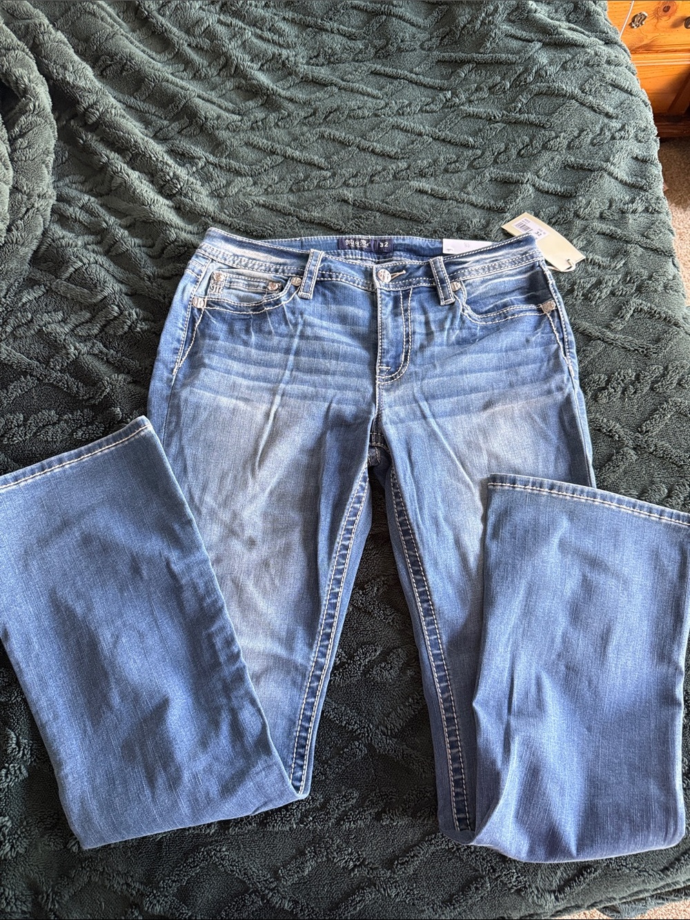 Miss Me Women's Light Blue Bootcut Jeans